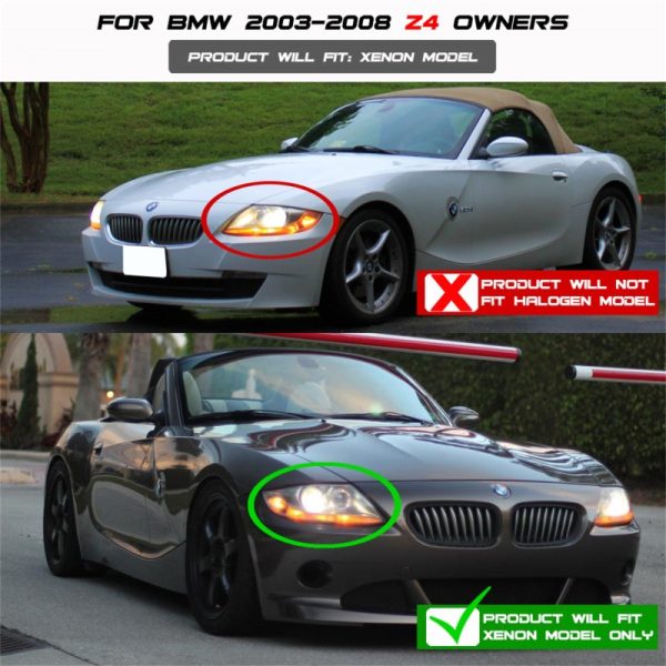 Spyder BMW Z4 03-08 Projector Headlights Xenon HID Model Only - LED Halo Chrome PRO-YD-BMWZ403-HID-C Hot on Sale