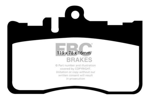 EBC 01-06 Lexus LS430 4.3 Redstuff Front Brake Pads Sale