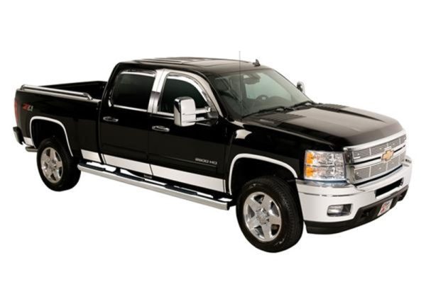 Putco 04-08 Ford F-150 Crew Cab 6.5 Short Box - 7in Wide - 12pcs Stainless Steel Rocker Panels on Sale