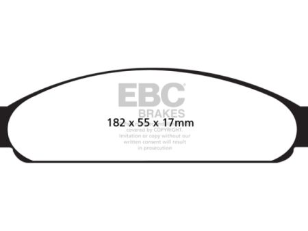 EBC 04-07 Ford Five Hundred 3.0 Redstuff Front Brake Pads Online Hot Sale