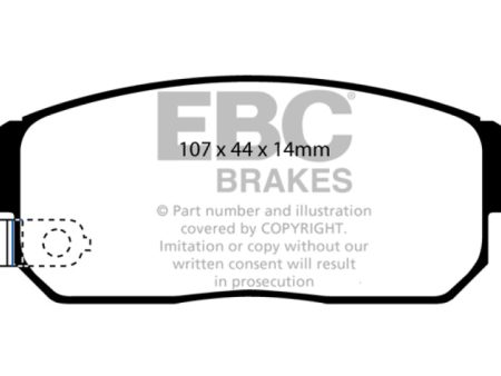 EBC 02-03 Infiniti G20 2.0 Redstuff Rear Brake Pads For Cheap