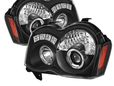 Spyder Jeep Grand Cherokee 08-10 Projector Headlights LED Halo LED Blk Low 9006 PRO-YD-JGC08-HL-BK Supply