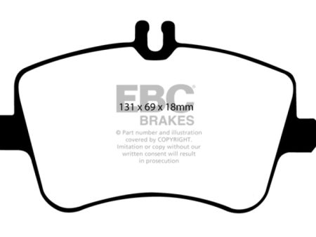 EBC 02-05 Mercedes-Benz C230 (W203) 1.8 Supercharged (European Model) Redstuff Front Brake Pads Cheap