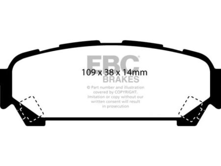 EBC 04-06 Saab 9-2X 2.0 Turbo Redstuff Rear Brake Pads Discount