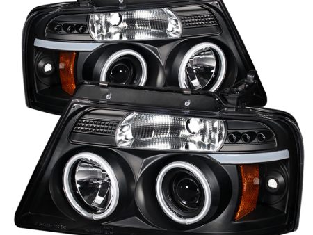 Spyder Ford F150 04-08 Projector Headlights Version 2 CCFL Halo LED Blk PRO-YD-FF15004-CCFL-G2-BK Sale