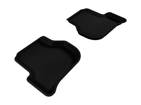 3D MAXpider 2005-2010 Volkswagen Jetta Golf Kagu 2nd Row Floormats - Black Fashion