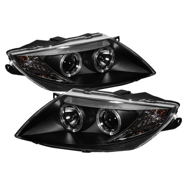 Spyder BMW Z4 03-08 Projector Headlights Xenon HID Model Only - LED Halo Black PRO-YD-BMWZ403-HID-BK Online now