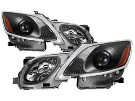 Xtune Lexus Gs 06-11 OE Projector Headlights (w AFS. Hid Fit) Black PRO-JH-LGS06-AFS-AM-BK For Discount