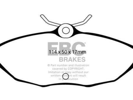 EBC 01-05 Ford Thunderbird 3.9 Redstuff Rear Brake Pads on Sale