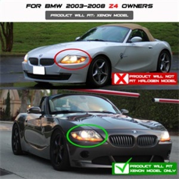 Spyder BMW Z4 03-08 Projector Headlights Xenon HID Model Only - LED Halo Chrome PRO-YD-BMWZ403-HID-C Hot on Sale