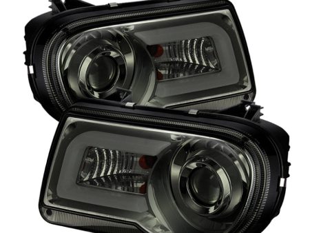 Spyder Chrysler 300C 05-10 Projector Headlights LED DRL Smoke High Low H7 PRO-YD-C300C-DRL-SM For Cheap