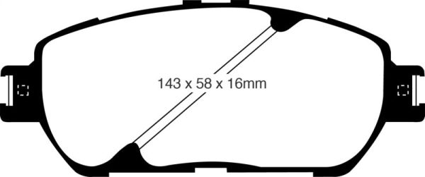 EBC 02-03 Lexus ES300 3.0 Redstuff Front Brake Pads Supply