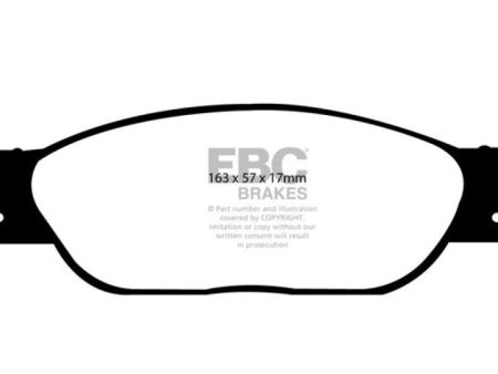 EBC 01-05 Ford Thunderbird 3.9 Redstuff Front Brake Pads Discount