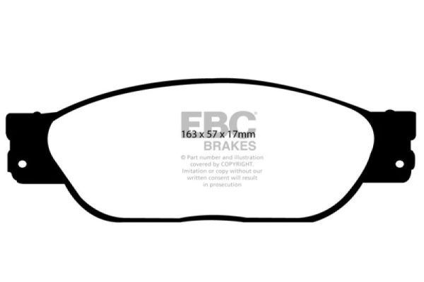 EBC 01-05 Ford Thunderbird 3.9 Redstuff Front Brake Pads Discount