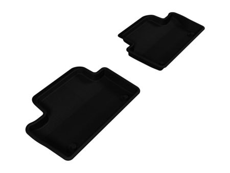 3D MAXpider 2010-2017 Volvo XC60 Kagu 2nd Row Floormats - Black Online Sale