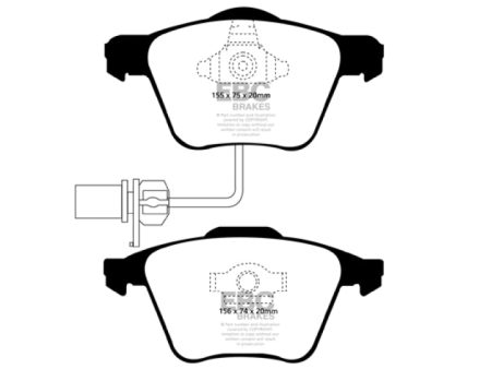 EBC 05-08 Audi A4 2.0 Turbo Redstuff Front Brake Pads Online Hot Sale