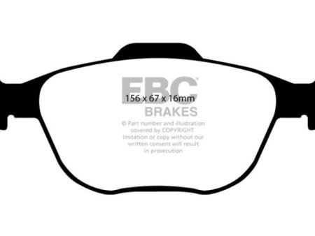 EBC 02-04 Ford Focus 2.0 SVT Redstuff Front Brake Pads Online now