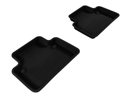 3D MAXpider 2004-2012 Volvo S40 Kagu 2nd Row Floormats - Black For Cheap