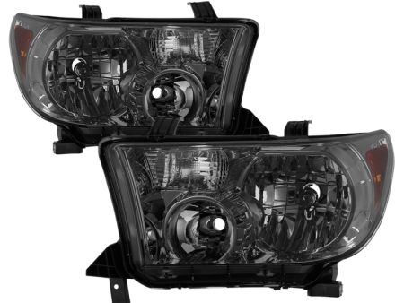 Xtune Toyota Tundra 07-13   Toyota Sequoia 08-13 OEM Style Headlights Smoked HD-JH-TTU07-AM-SM For Sale