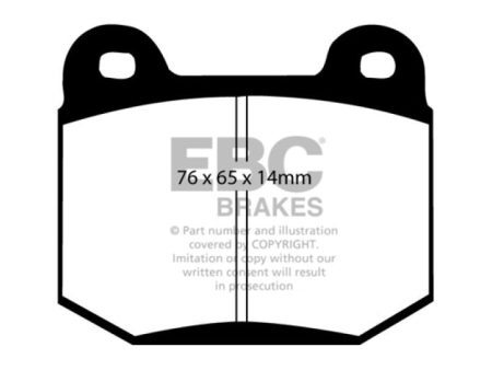 EBC 99-03 Mitsubishi Lancer Evolution 2.0 Turbo Redstuff Rear Brake Pads Online Sale