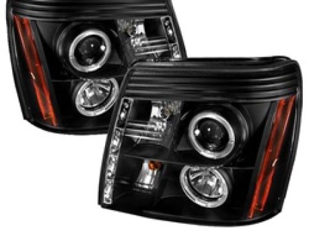 Spyder Cadillac Escalade 02-06 Projector Halogen Model- LED Halo DRL Blk PRO-YD-CE02-DRL-BK Supply