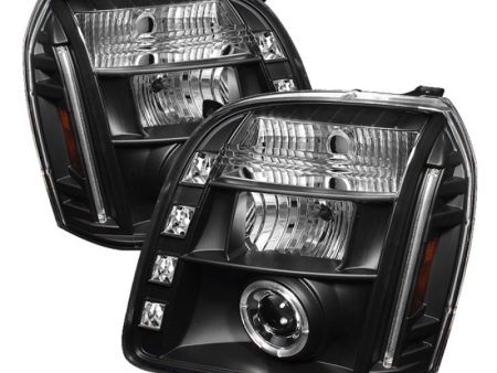 Spyder GMC Yukon 07-14 GMC Yukon Denali 07-14Projector Headlights LED Halo LED Blk PRO-YD-GY07-HL-BK on Sale