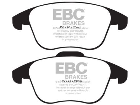 EBC 15 and up Audi Q3 2.0 Turbo Redstuff Front Brake Pads on Sale