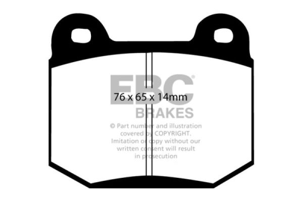 EBC 99-03 Mitsubishi Lancer Evolution 2.0 Turbo Redstuff Rear Brake Pads Online Sale