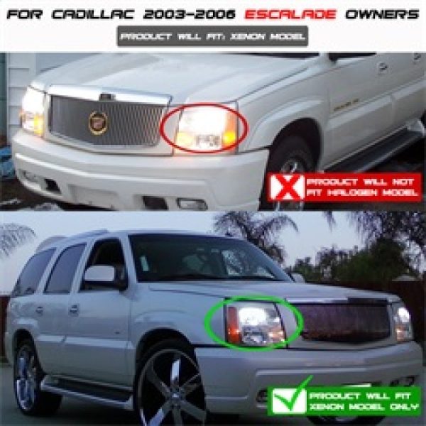 Spyder Cadillac Escalade 02-06 Projector Xenon HID Model- LED Halo DRL Chrm PRO-YD-CE02-HID-DRL-C Online Hot Sale