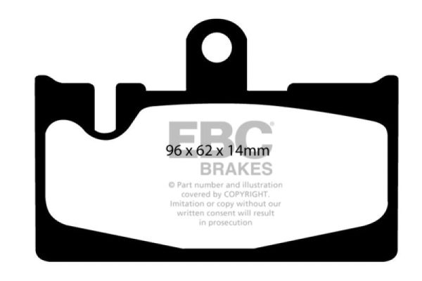 EBC 01-06 Lexus LS430 4.3 Redstuff Rear Brake Pads For Cheap