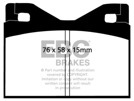 EBC 71-75 Ferrari 365 GTBB 4.4 Redstuff Rear Brake Pads For Cheap